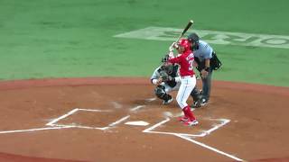 H29.08.15　2回表　2死2・3塁　菊池　遊フライ　広島×阪神　京セラ