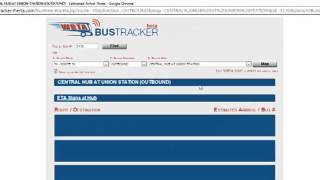 WRTA Bustracker Bus Times