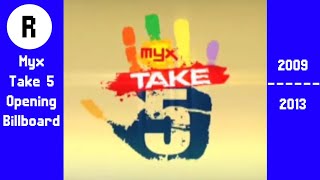 Myx Take 5 Opening Billboard (2009 - 2013)