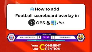 How to Add Football Scoreboard in OBS & vMix (Live Overlay Tutorial | FREE|@WASP3DOfficial