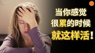 当你感觉很累的时候，就这样活！| 心智维度