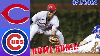 Cincinnati Reds vs Chicago Cubs Jun 01, 2024 Game Highlights | MLB Highlights | 2024 MLB Season