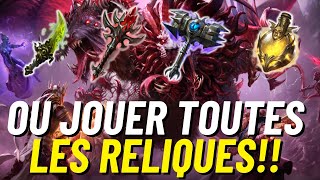 COMMENT ET OU JOUER LES RELIQUES!!! [RAID SHADOW LEGENDS]