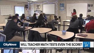 New teachers will have to score at least 70% on math tests