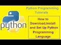 Python Programming Tutorials - 1- Installing Python 3.4.3 Programming Language