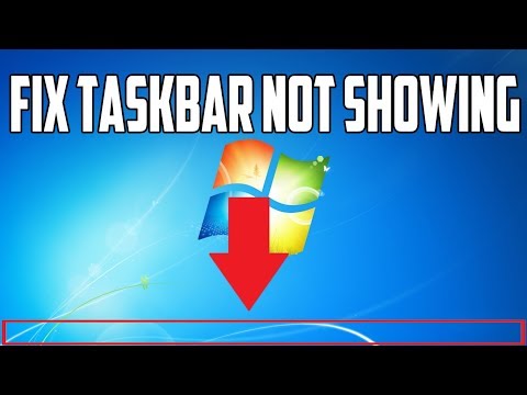 How To Fix TaskBar Not Showing