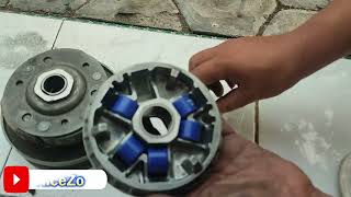 Service cvt pada vario 150 led new & ganti roler 13gram