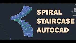 How to Make a 3D Spiral Staircase with AutoCAD (step by step narrated tutorial for beginners)