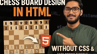 Create a Chess Board Using Only HTML | No External CSS Needed | Easy Beginner Project