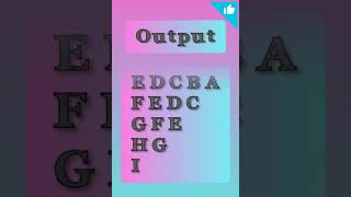 #103🖥📚Easy pattern tutorial🖥 C Language Tutorial👨🏫📂📓#coding #shorts