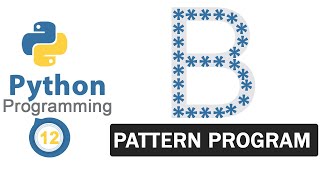 Python Pattern Programs | Printing Stars '*' in B Shape