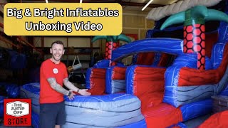 Unboxing Big and Bright Inflatables Dual Lane Water Slide - The Jump Off