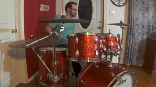 Vintage Ludwig Drum Set Demo - 70's 3 Ply Toms