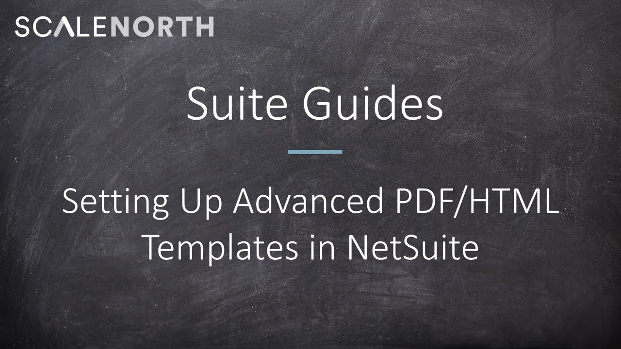 How To Set Up Advanced Pdf And Html Templates In Netsuite Scalenorth How To Set Up Advanced Pdf And Html Templates In Netsuite Scalenorth