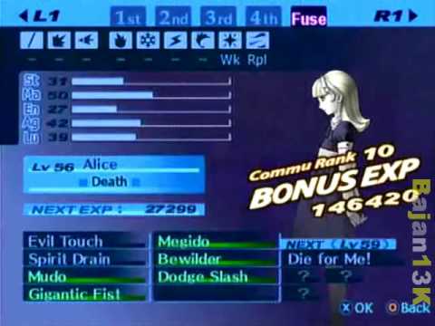 Persona 3 Persona Fusion Chart