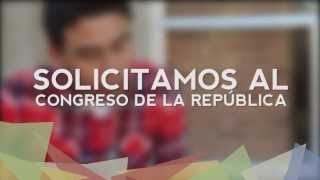 Solicitamos al Congreso de la República