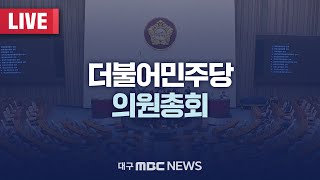 더불어민주당 의원총회 [LIVE] | 대구MBC 2025년 1월 8일