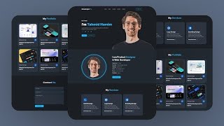 Responsive Portfolio website Design: HTML, CSS, and JS |Free Source Code | Project for Beginners