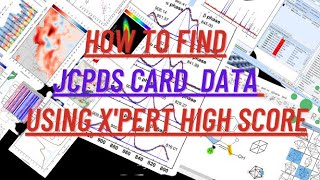 How to find JCPDS card data using X'Pert High Score software