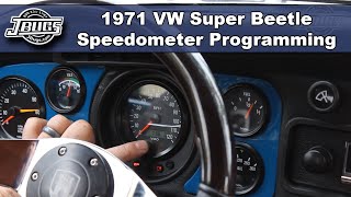 JBugs - 1971 VW Super Beetle - VDO Speedometer Programming