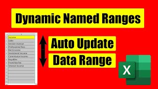 How to Create Dynamic Named Ranges in Excel