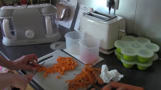 Diversification alimentaire : Purée de carottes (dès 4 mois) - Babycook Duo Béaba