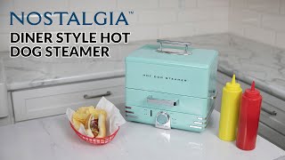 HDS28AQ | Nostalgia Diner Style Hot Dog Steamer