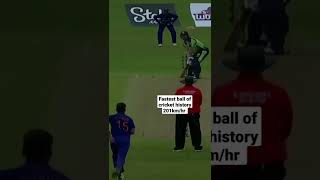 fastest ball of cricket history 201km/hr by bhuvneshwar kumar  😂#india #fastestball #iadarshsingh07
