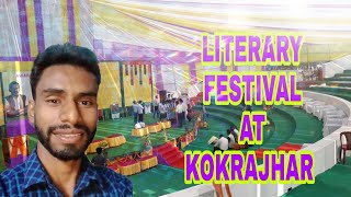 Festival program at the  kokrajhar ...festival pandal decoration.. Big stage program