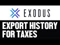 How To Export Transaction History From Exodus