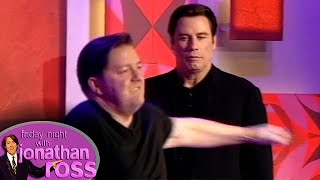 Ricky Gervais & John Travolta Hit Ever Beat 🕺 #Shorts