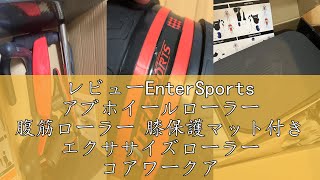 レビューEnterSports アブホイールローラー 腹筋ローラー 膝保護マット付き エクササイズローラー コアワークアウト腹筋 抵抗バンド プッシュアップバー アブホイールセット 女性男性用 ホーム