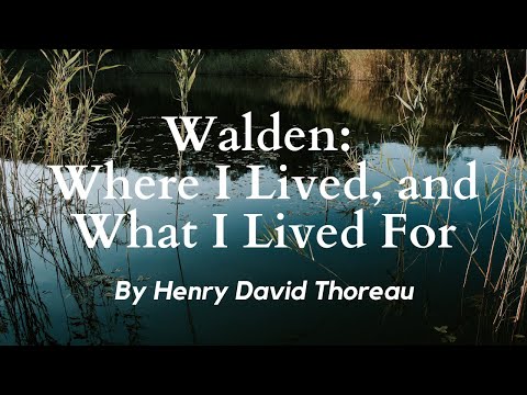 What I lived and what I lived for?