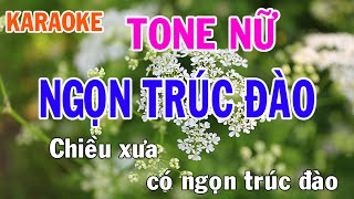 Ngọn Trúc Đào Karaoke Tone Nữ Nhạc Sống - Phối Mới Dễ Hát - Nhật Nguyễn