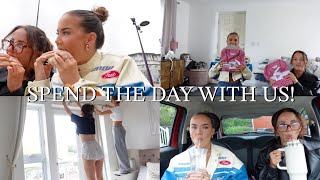 Spend the day with us!! Shopping haul, cutting hair off & more! | Immie and Kirra