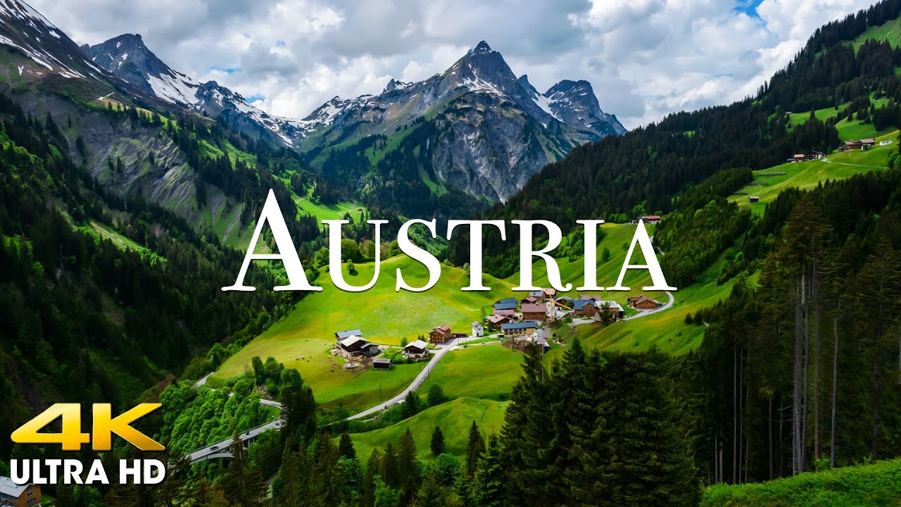 FLYING OVER AUSTRIA (4K UHD) - Relaxing Music With Stunning Beautiful ...