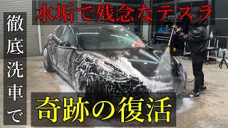 テスラを２０時間かけて洗車した結果がヤバい。Tesla model 3 宮崎 洗車 コーティング