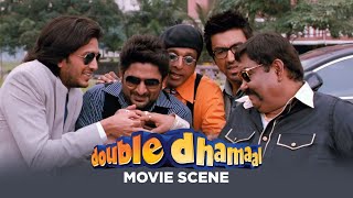Arshad, Javed, Riteish & Aashish Fool The Goons And Run Away | Double Dhamaal | Movie Scene