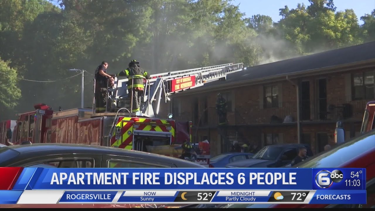 Apartment Fire Displaces 6 People - YouTube