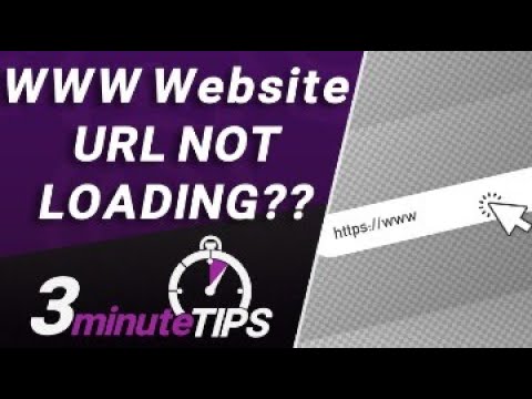 WWW Version Of Website NOT Loading?? This Quick Fix Should Help. DNS CNAME FIx for WWW domain.