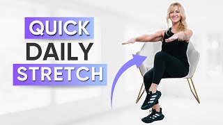 5-Minute Seated Stretch For Women Over 50!