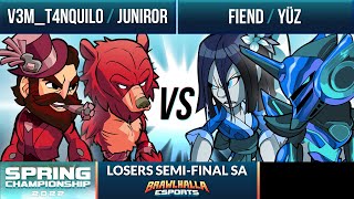 V3M T4nquilo \u0026 Juniror vs Fiend \u0026 Yüz - Losers Semi-Final - Spring Championship 2022 - SA 2v2