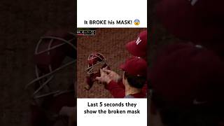 INSANE Pitch BREAKS Catcher's Mask! 😱🔥