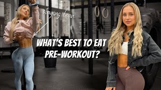 Should you eat before Workout and what is BEST? | Glowing \u0026 Growing