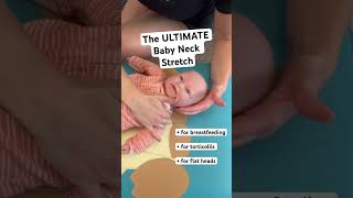 Baby Stretching for Torticollis \u0026 Flat Spots! #babystretch #torticollis #babycare #short