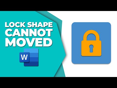 How to lock a shape in word so it cannot be moved