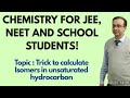 Isomerism trick for unsaturated hydrocarbons.