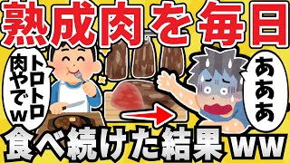 【おバカ】ワイちゃん、熟成肉を食べ続け〇亡ｗwｗ【有益スレ】【ゆっくり解説】