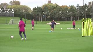 MCFC Pep Guardiola Third Men Running Drill Soccer Training