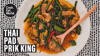 Pad Prik King - How to make a spicy Thai stir fried beef in 10 minutes.